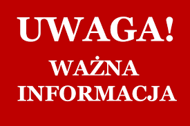 uwaga wazna informacja